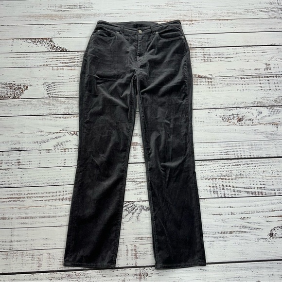 La Vie Women’s size 29 Clemence Gray Velvet High Rise Skinny Straight Leg Pants - Picture 13 of 16